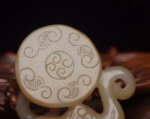 Certified Natural Hetian Jade Handcarved Exquisite Elephant Statue 91803 - Picture 8 of 9
