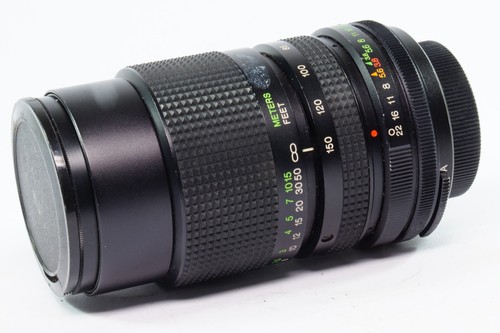Vivitar 70-150mm f3.8 Nahfokus Auto Zoom Objektiv, M42 Schraubmontage, Kappen. GWO.