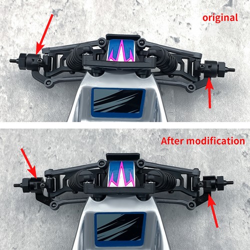Snodi sterzo coppa sterzo anteriore in alluminio per Losi 1/24 Micro-B RC Buggy - Foto 6 di 6