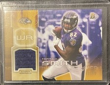 2014 Bowman Torrey Smith Game Used Relic Gold #’d 40/50 Baltimore Ravens #44 🔥