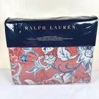 Ralph Lauren Mirabelle Full/Queen Duvet Cover Terracotta 100% Cotton 92x96 New