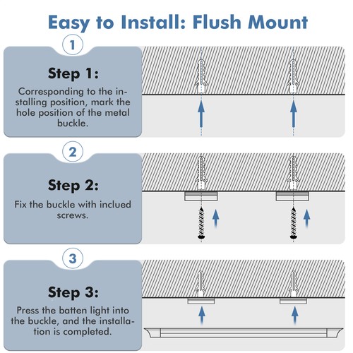Lámpara LED para habitación húmeda lámpara de techo lámpara de taller lámpara de techo 60/90/120/150 cm - Imagen 5 de 21