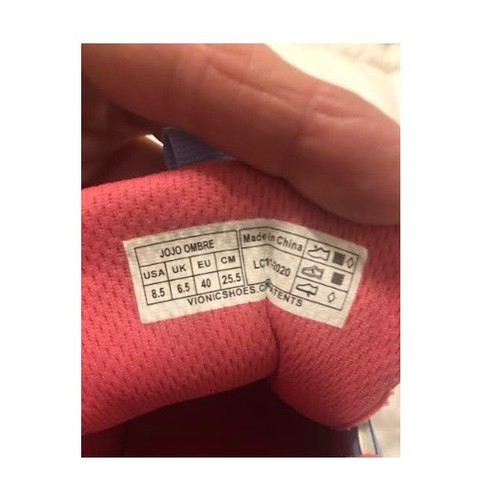 Vionic Größe 8,5 M Bluebell JoJo Ombre Schnürschuhe Turnschuhe Komfort & volle Fußgewölbestütze - Bild 6 von 9