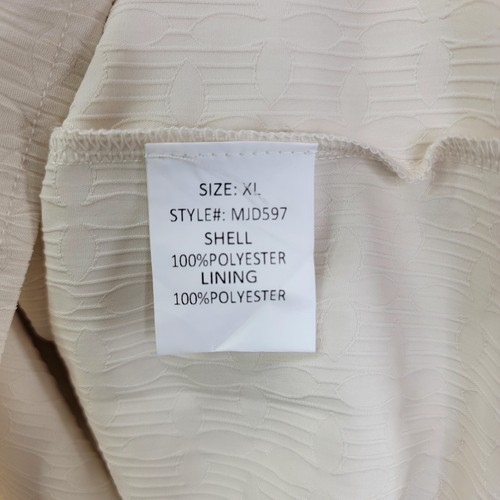 Shop The Mint Dress Womens XL Ivory Green Textured Cottagecore Festival Peasant - Picture 7 of 11