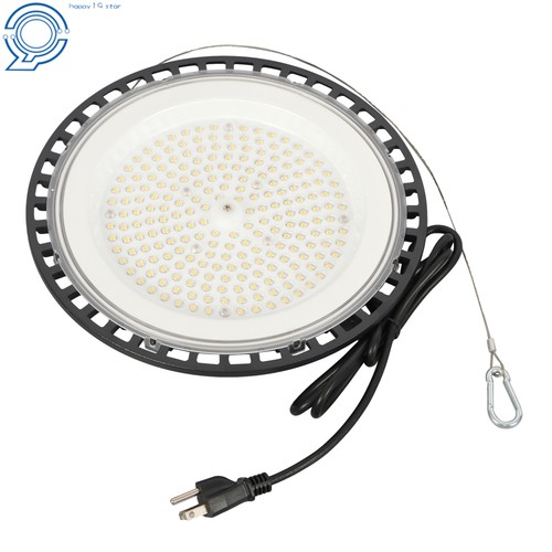 2 Pack 150W 5000K UFO LED High Bay Light Commercial Factory Light W/ Safety Cord - Picture 5 of 19