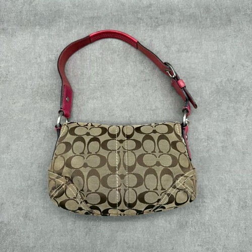coach signature Flap Soho shoulder bag Beige Red - Picture 15 of 24