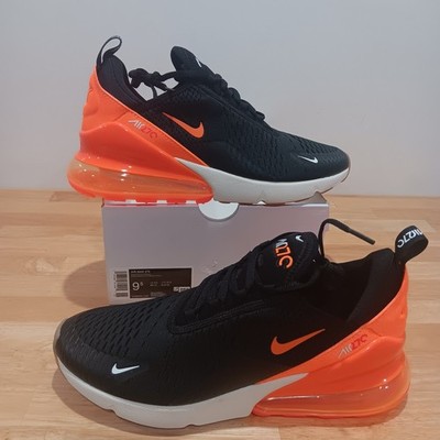 NIKE AIR MAX 270 BLACK PHANTOM TOTAL ORANGE MENS SIZE 9.5 AH8050 030