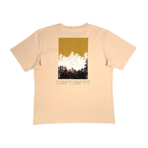 Carhartt Pink Relaxed Short Sleeve Heavyweight Outdoors Graphic T-Shirt Large - Picture 2 of 13