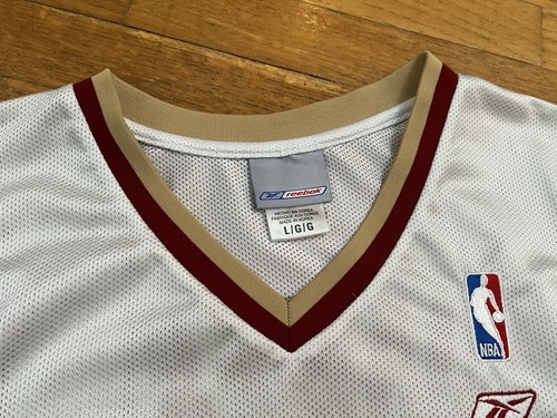 Reebok Team Apparel NBA Cleveland Cavaliers #23 Lebron James weiß Trikot Gr. L - Bild 2 von 8
