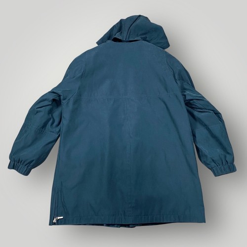 Fleet Street Hooded Rain Coat Jacket Womens Teal Blue Removable Liner - Picture 2 of 17
