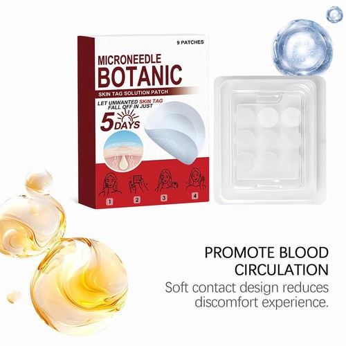 MICRONEEDLE BOTANIC Skin Tag & Acne Patch Skin Tag Remover Patches 9Pcs - Bild 15 von 17