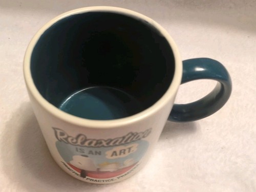 The Peanuts Movie Snoopy "Relaxation Is An Art" Coffee Tea Mug Cup Hallmark 2015 - Picture 5 of 6