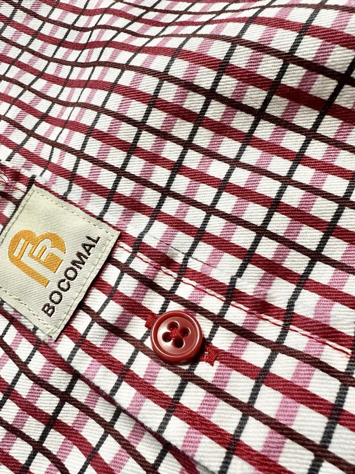 BOCOMAL FR Shirts Flame Resistant Plaid Shirt NFPA2112/CAT2 7.5oz Fire Resist LT - Image 3 of 4