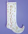 Patience Brewster 28" Krinkles Believe" Christmas Stocking