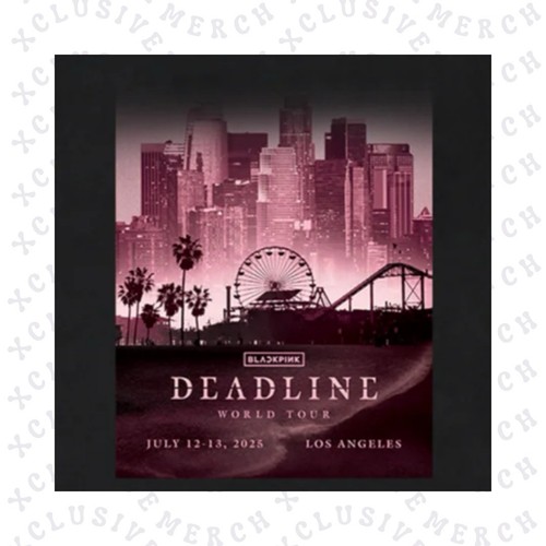 BLACKPINK: Deadline World Tour 2025— OFFICIAL LA Exclusive T Shirt — Size L Large - Bild 5 von 5