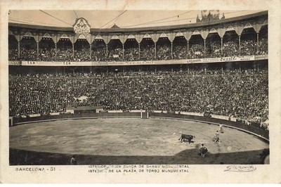 Spanien #DC50969 Innenraum Der Plaza De Toros Monumental Arena + Cachet Timb