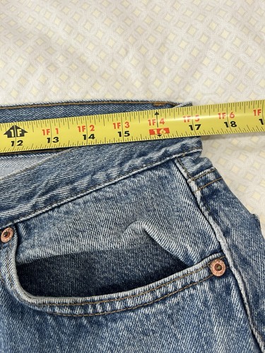 Vintage Levi’s 501 Jeans Herren 36x30 (34x28) Made In USA 1990 Blau Denim Button Fly - Bild 2 von 9