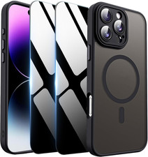 Magnetic Case for Iphone 14 Pro Max with Privacy Screen Protector Camera Cover