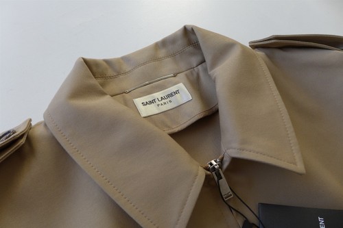 Chaqueta Saint Laurent Doble Cara Beige Algodón Gabardina - 46 y 48 - Nueva con Etiquetas, £2,285 - Imagen 9 de 17