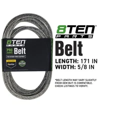 8TEN Belt with Kevlar for John Deere Ztrak Z915E Z920M Z925M TCU31132 171 x 5/8