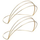 3pcs 2 Simple Hair Metal Headband Simple Tiara Wedding Row Wire Headband Double