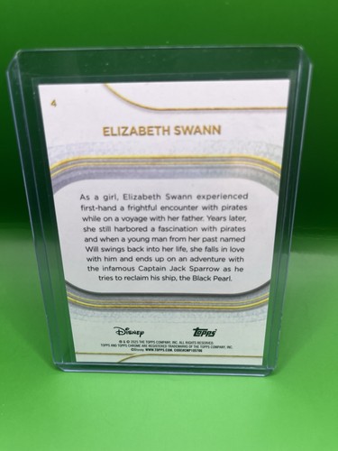 2025 Topps Chrome Disney Elizabeth Swann Incinerator Lava /15 SP Keira Knightley - Picture 2 of 2