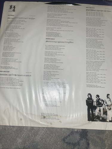The Who Double Record Hooligans Inner Sleeves Lyrics Gatefold Promotional Vinyl - Picture 8 of 12