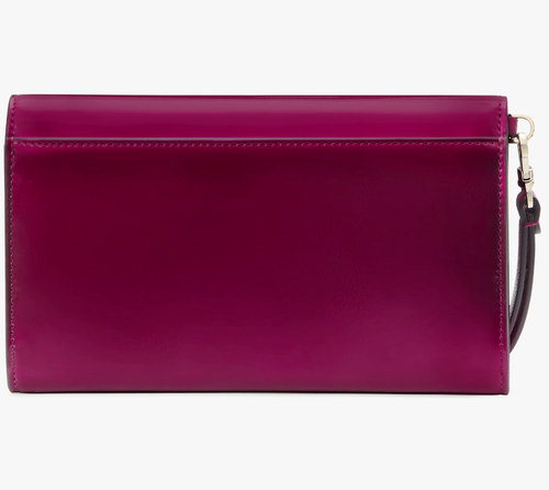 Kate Spade Kenzie Medium Flap Wristlet Wallet Purple Dark Raspberry KJ015 Neu mit Etikett F - Bild 2 von 8