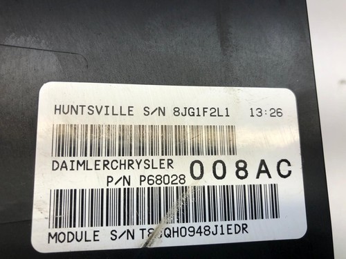 2008 2009 Chrysler Sebring Avenger Fuse Box Relay TIPM Module OEM P68028008AC - Bild 4 von 8