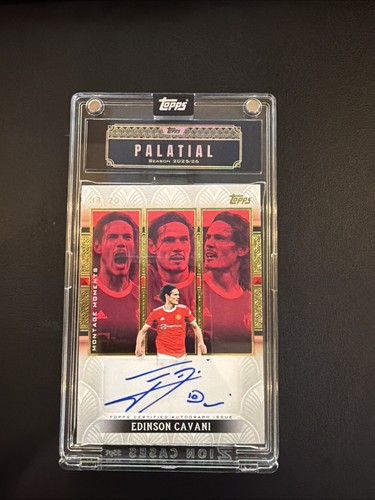 Topps Manchester United Palatial 2025-26 Edinson Cavani Auto /20 Montage Moments