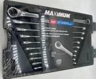 Maximum Extra Long Double Box-End Ratcheting Wrench Set