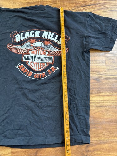 1988 VTG 80s Holobek HARLEY DAVIDSON Kick Some Thunder Single Stitch T Shirt L - Picture 15 of 15