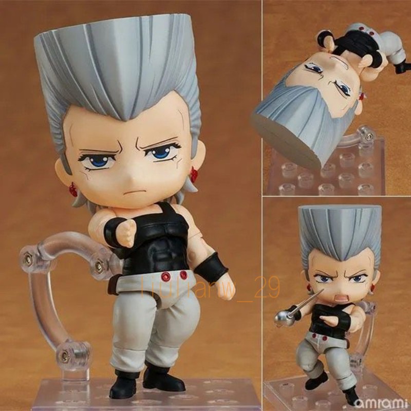 10cm Anime Jojo's Bizarre Adventure Jan Pierre Polnareff Figure Model Ornament