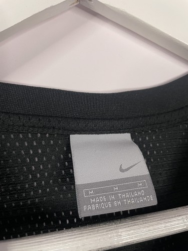 Nike Y2K Tank Top Center Swoosh Men's Black Mesh Shirt Basketball Sports Medium  - Picture 9 of 10