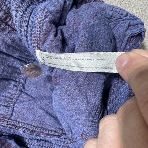 Free People FP One Hose Damen Große 32x28 Cargo Boho Waffelstrick Knopfleiste - Bild 8 von 14