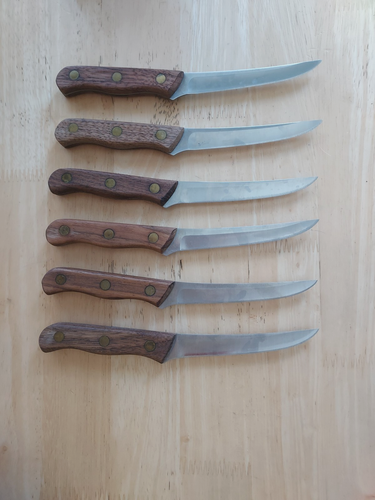 Chicago Cutlery Steak Knife  Set 6 Knives Block 103S Vintage - Bild 5 von 12