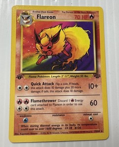 ポケモン - Flareon ブースター 1ED 1st Edition 英語版 3/64 ポケモン - Flareon ブースター 1ED 1st Edition 英語版 3/64