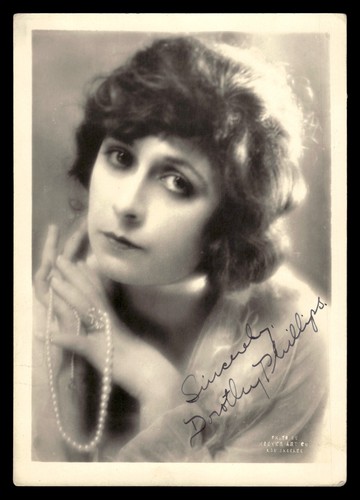 Foto firmada con autógrafo de actriz de películas mudas Dorothy Phillips (m. 1980) - Imagen 1 de 3