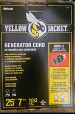 Yellow Jacket 25 Ft. 10/3 15A Generator Cord with Bonus Adapter