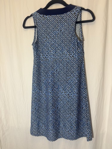 Southwind Apparel abito tubino donna senza maniche blu stampa grafica piccolo V16 - Foto 4 di 4