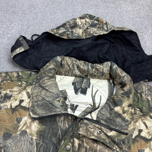 RealTree Jacket Adult X Large Brown Work Wear Canvas Camo Hunting Waterproof Men - Picture 3 of 8