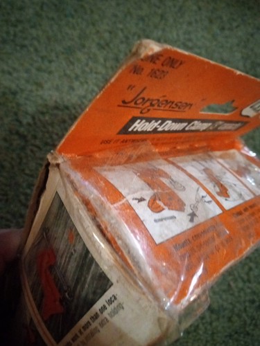 Vintage Jorgensen Hold Down Clamp 3" Capacity USA Perfect Unopened In Box Rare  - Picture 12 of 15