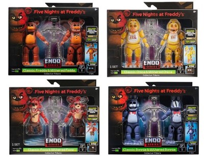FNAF Five Nights At Freddys Jazwares Bonnie Freddy Chica Foxy Endo
