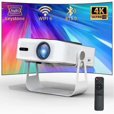 PR Full HD Beamer mit WIFI6, BT 5 Android 11 Beamer Tragbarer Projektor Heimkino - Bild 1 von 4