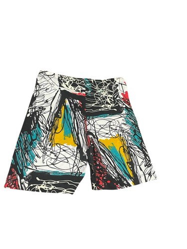 Vintage 90s Y2K Danskin Paint Splatter Shorts Size Large NWT READ - Picture 2 of 9