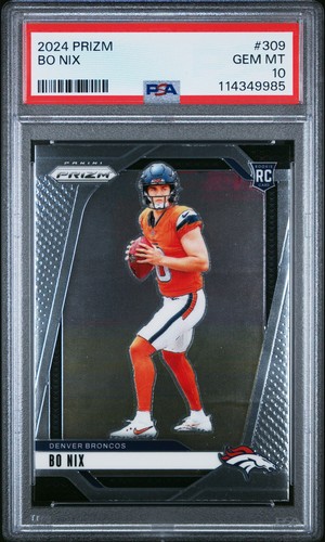 2024 PANINI PRIZM #309 BO NIX ROOKIE RC PSA 10