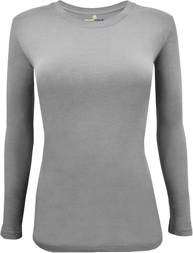 Natural Uniforms Women's Long Sleeve Under-scrub Stretch T-Shirt Scrub Top - Picture 9 of 28