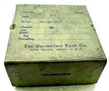 Geometric 1-1/16"-18  2" D Chaser Set Tapped