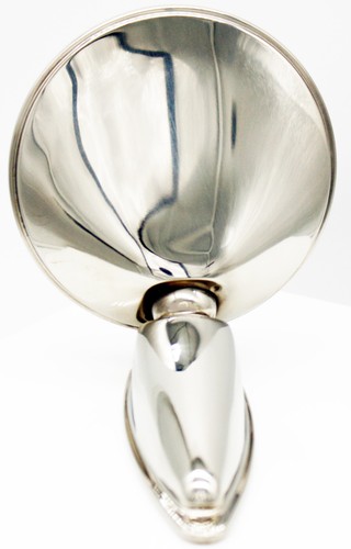 Durant Side View Mirror, Polished Stainless Steel, 107mm, 356C, 911, 912 - Picture 2 of 4