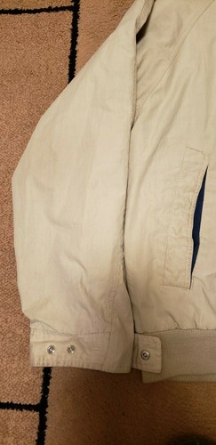 Retro Town & Country Khaki Tan Men's Windbreaker Jacket sz. Large - Picture 4 of 10